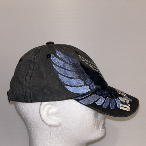 U.S. Air Force Cap - Embroidered- Gray/Shades of Blue/Silver - 100% Cotton - Picture 2 of 7